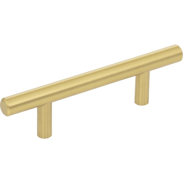 Elements 3" Center-to-Center Brushed Gold Naples Cabinet Bar Pull 136BG - main